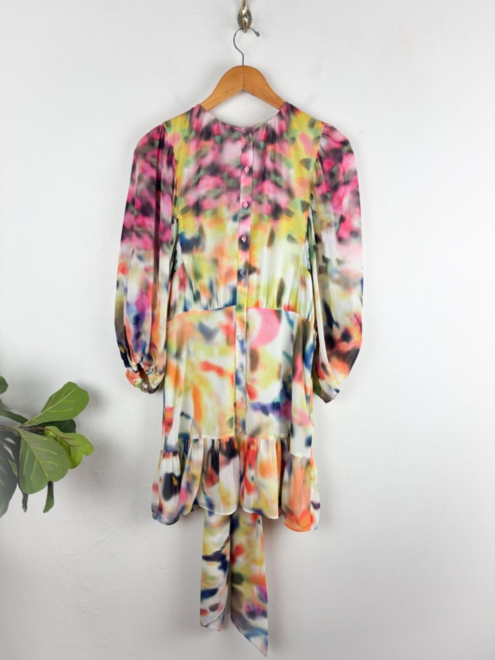 Alexis Leonie Crepe Mini Dress Sz M - Picture 4 of 12